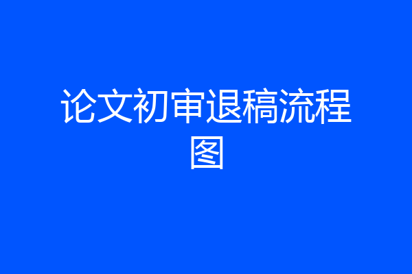 论文初审退稿流程图