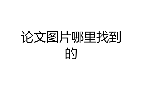 论文图片哪里找到的