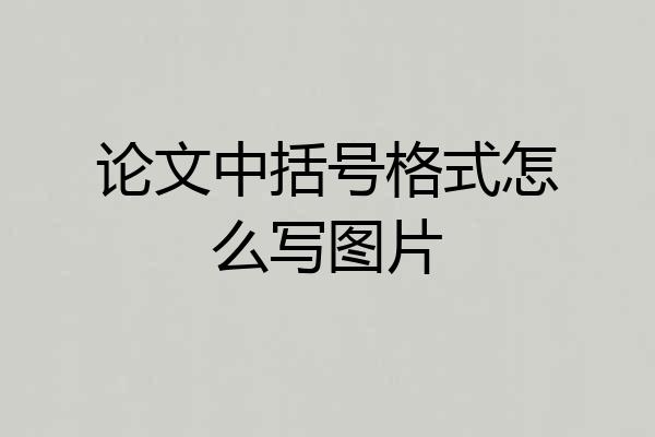 论文中括号格式怎么写图片