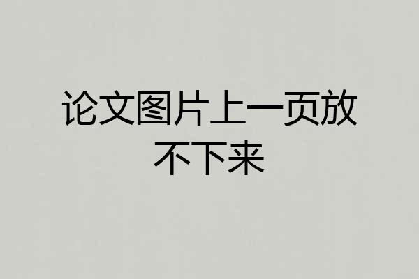 论文图片上一页放不下来