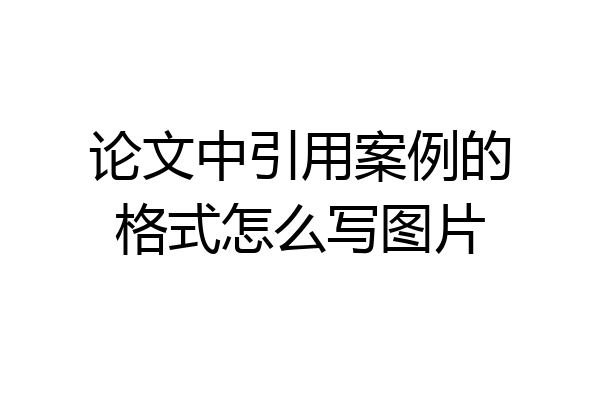 论文中引用案例的格式怎么写图片