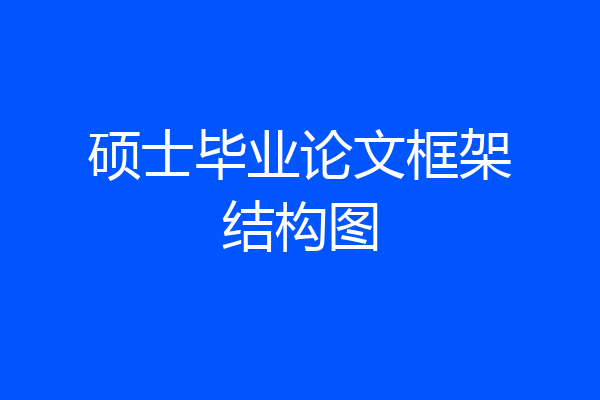 硕士毕业论文框架结构图