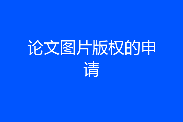 论文图片版权的申请