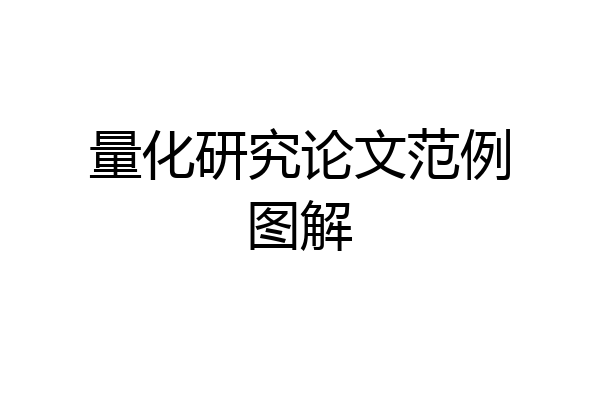 量化研究论文范例图解