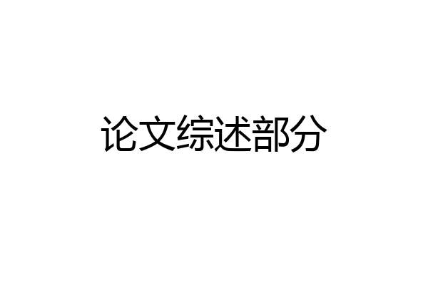 论文综述部分