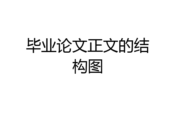 毕业论文正文的结构图