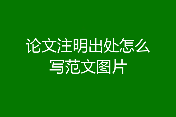 论文注明出处怎么写范文图片