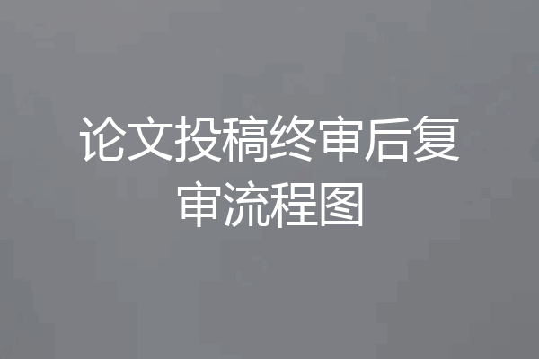 论文投稿终审后复审流程图