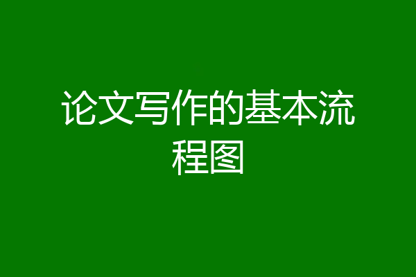 论文写作的基本流程图