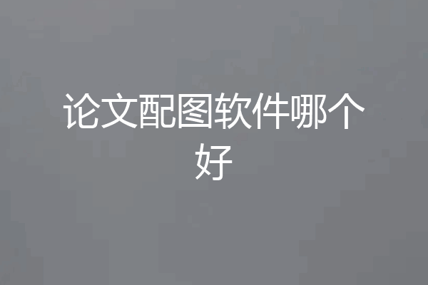 论文配图软件哪个好