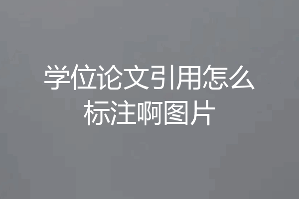 学位论文引用怎么标注啊图片