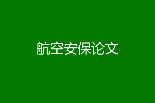 航空安保论文