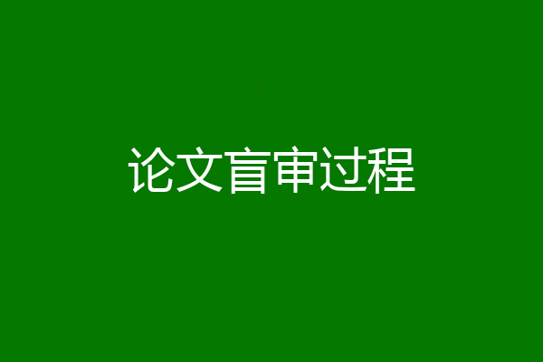 论文盲审过程