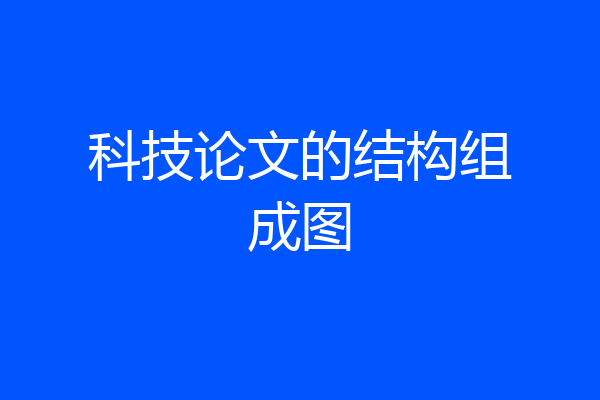 科技论文的结构组成图