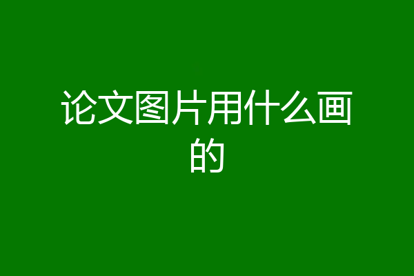 论文图片用什么画的