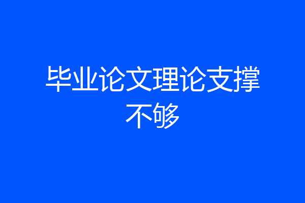 毕业论文理论支撑不够