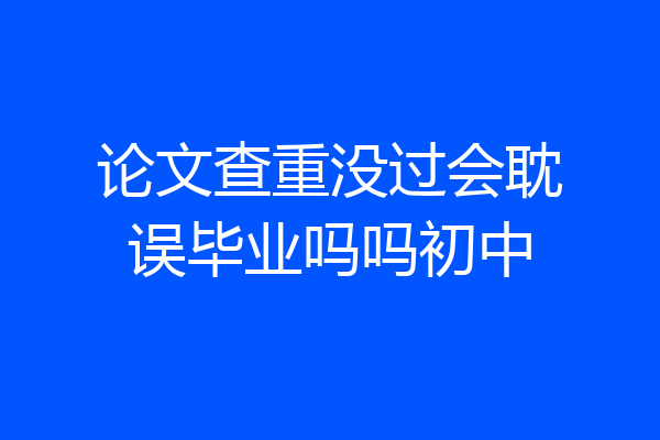 论文查重没过会耽误毕业吗吗初中