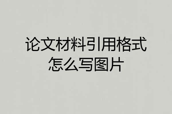 论文材料引用格式怎么写图片