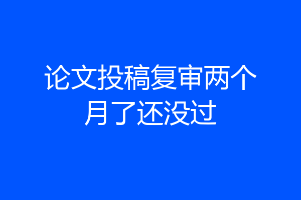 论文投稿复审两个月了还没过