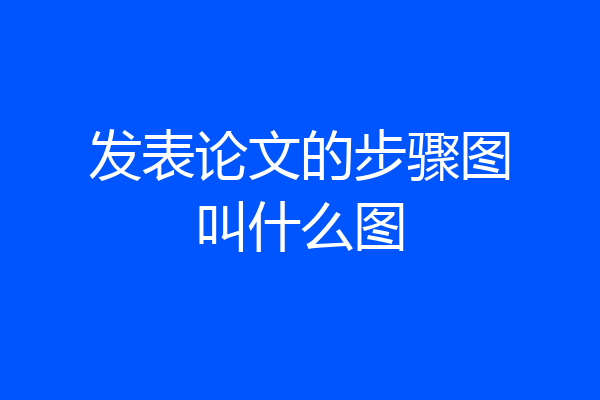 发表论文的步骤图叫什么图