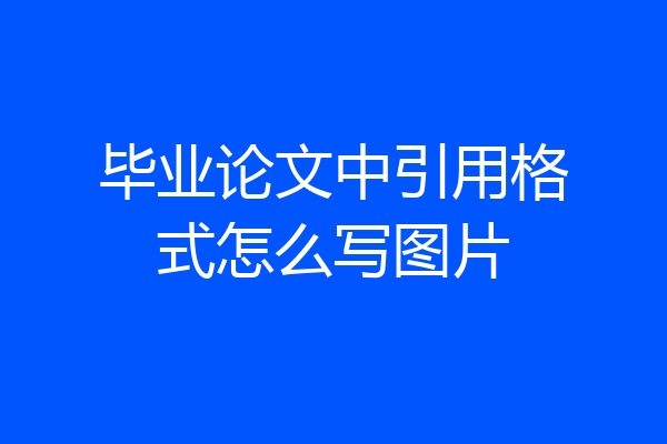 毕业论文中引用格式怎么写图片