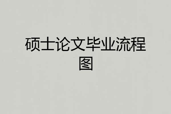 硕士论文毕业流程图