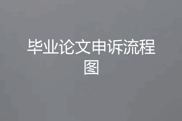 毕业论文申诉流程图