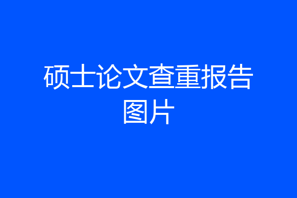 硕士论文查重报告图片