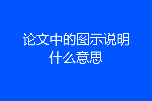 论文中的图示说明什么意思