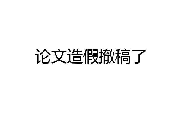 论文造假撤稿了