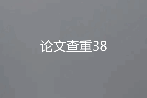 论文查重38