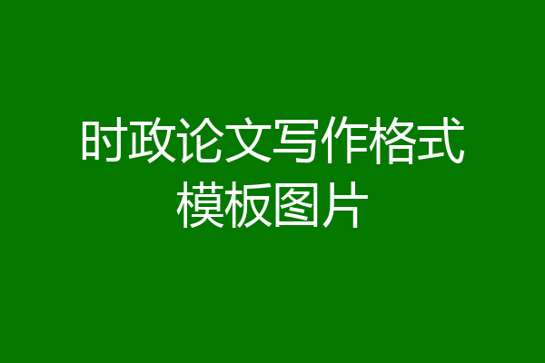 时政论文写作格式模板图片