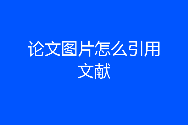 论文图片怎么引用文献