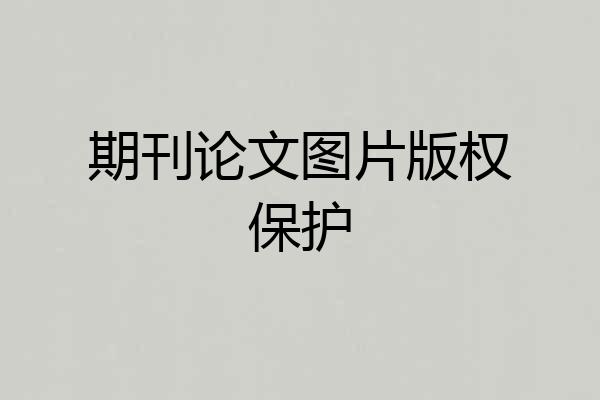 期刊论文图片版权保护