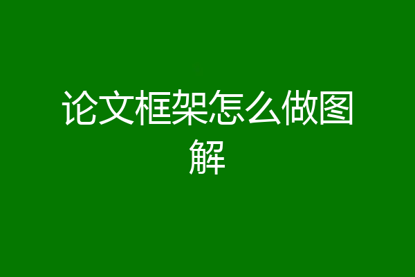 论文框架怎么做图解