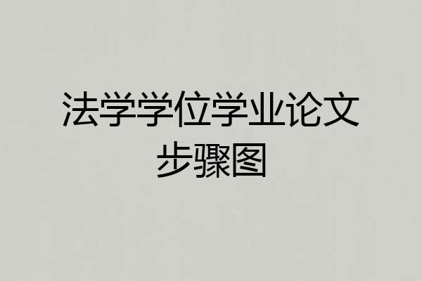 法学学位学业论文步骤图