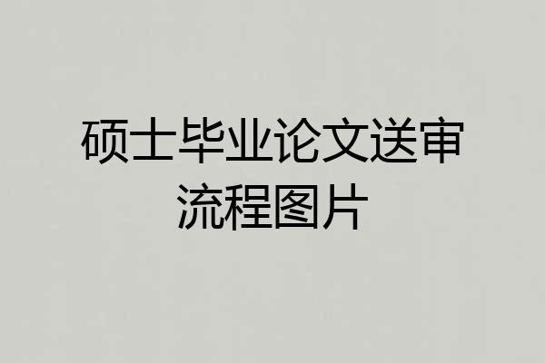 硕士毕业论文送审流程图片