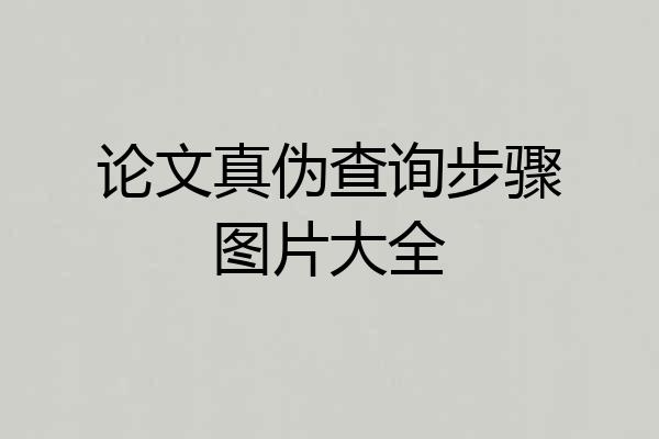 论文真伪查询步骤图片大全