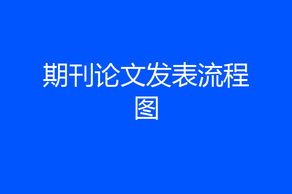 期刊论文发表流程图