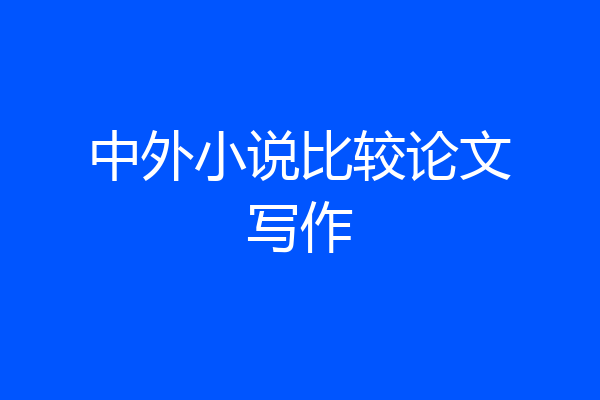 中外小说比较论文写作