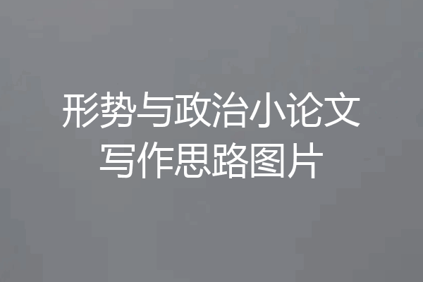 形势与政治小论文写作思路图片