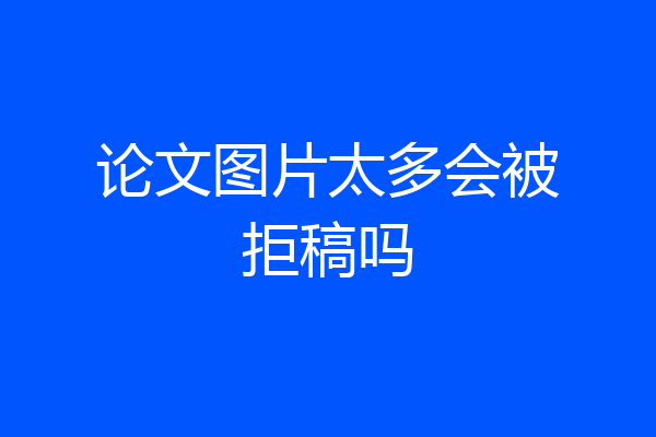 论文图片太多会被拒稿吗