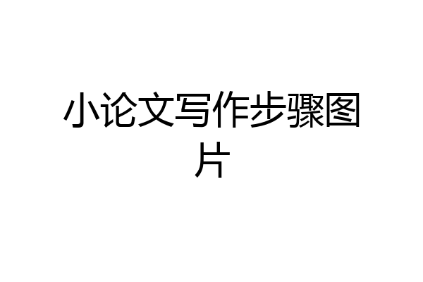 小论文写作步骤图片