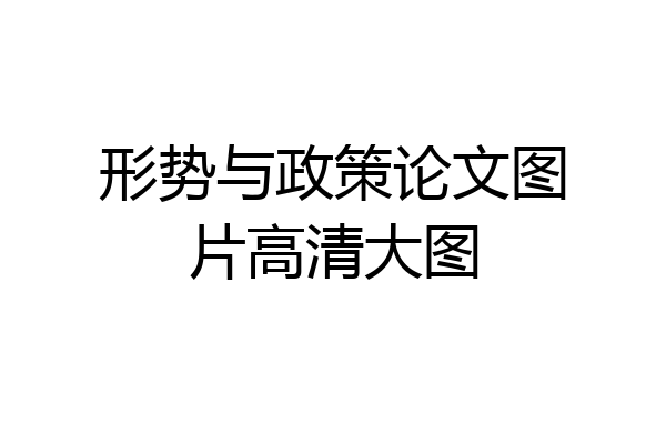 形势与政策论文图片高清大图