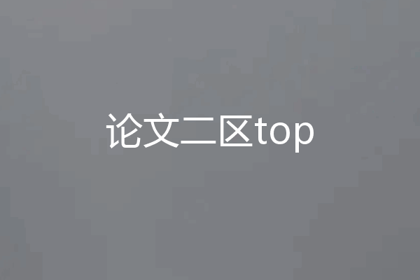 论文二区top