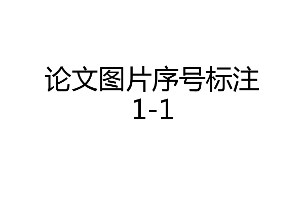 论文图片序号标注1-1