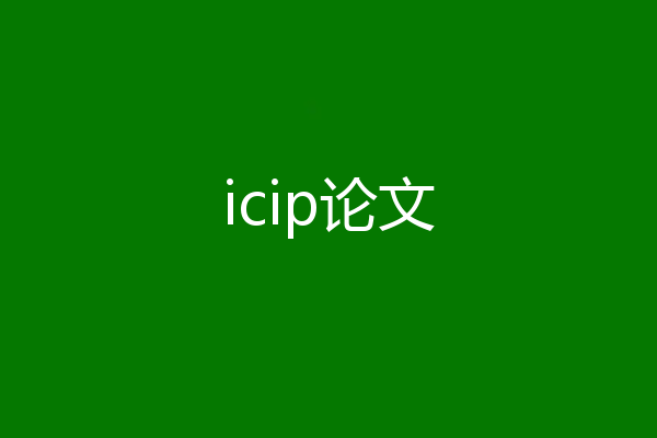 icip论文
